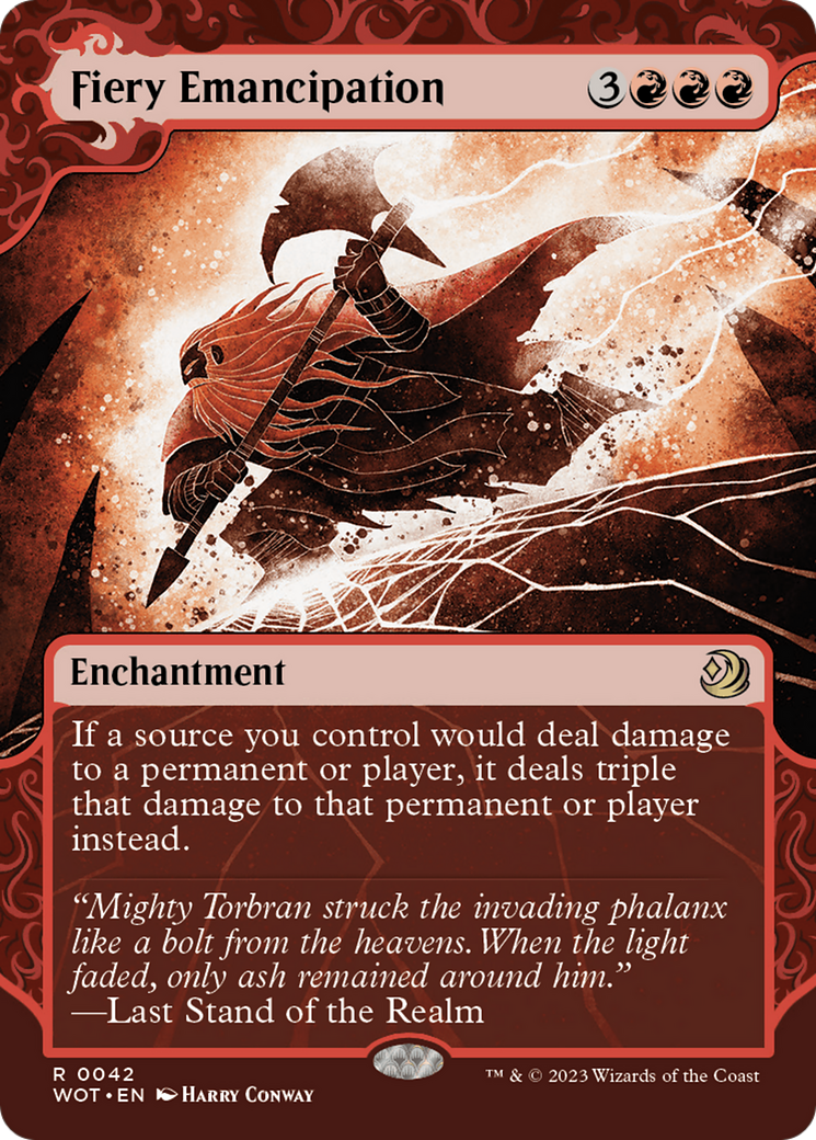 Fiery Emancipation [Wilds of Eldraine: Enchanting Tales] | Lots Moore NSW