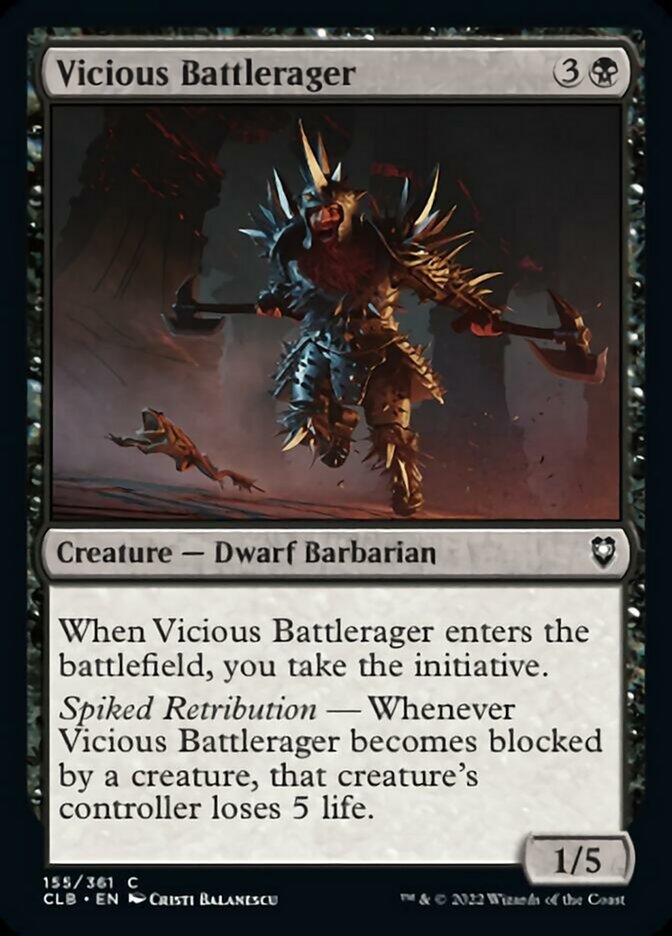 Vicious Battlerager [Commander Legends: Battle for Baldur's Gate] | Lots Moore NSW