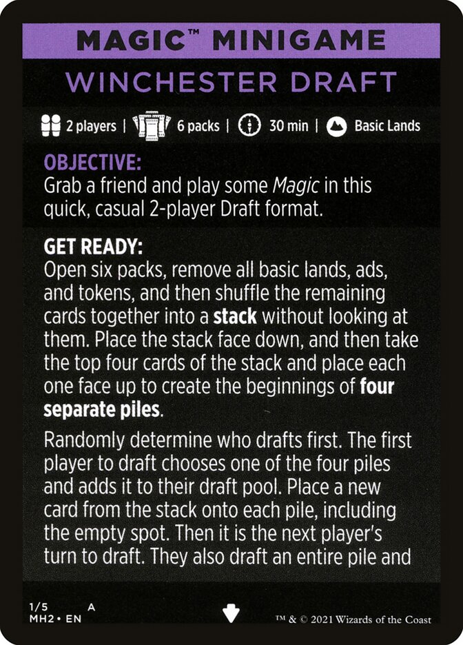 Winchester Draft (Magic Minigame) [Modern Horizons 2 Minigame] | Lots Moore NSW