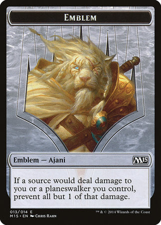 Emblem - Ajani Steadfast [Magic 2015 Tokens] | Lots Moore NSW