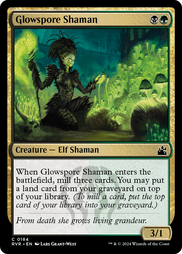 Glowspore Shaman [Ravnica Remastered] | Lots Moore NSW