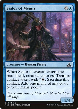 Sailor of Means [Rivals of Ixalan] | Lots Moore NSW