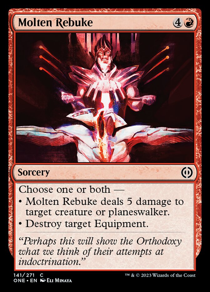 Molten Rebuke [Phyrexia: All Will Be One] | Lots Moore NSW