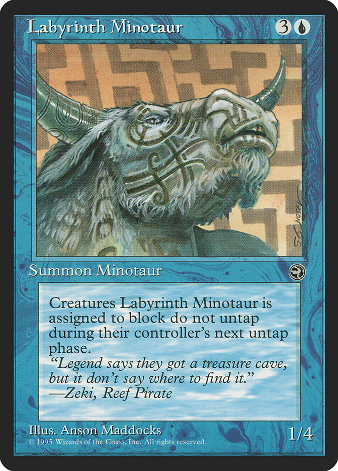 Labyrinth Minotaur (Zeki Flavor Text) [Homelands] | Lots Moore NSW