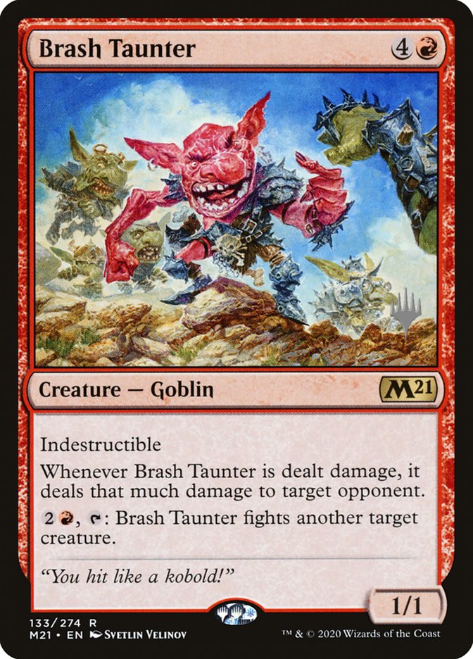 Brash Taunter (Promo Pack) [Core Set 2021 Promos] | Lots Moore NSW