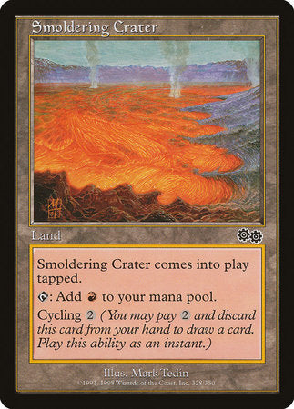 Smoldering Crater [Urza's Saga] | Lots Moore NSW