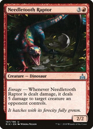 Needletooth Raptor [Rivals of Ixalan] | Lots Moore NSW