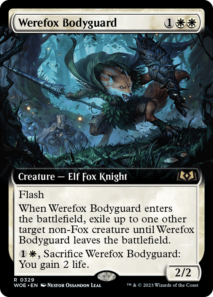 Werefox Bodyguard (Extended Art) [Wilds of Eldraine] | Lots Moore NSW