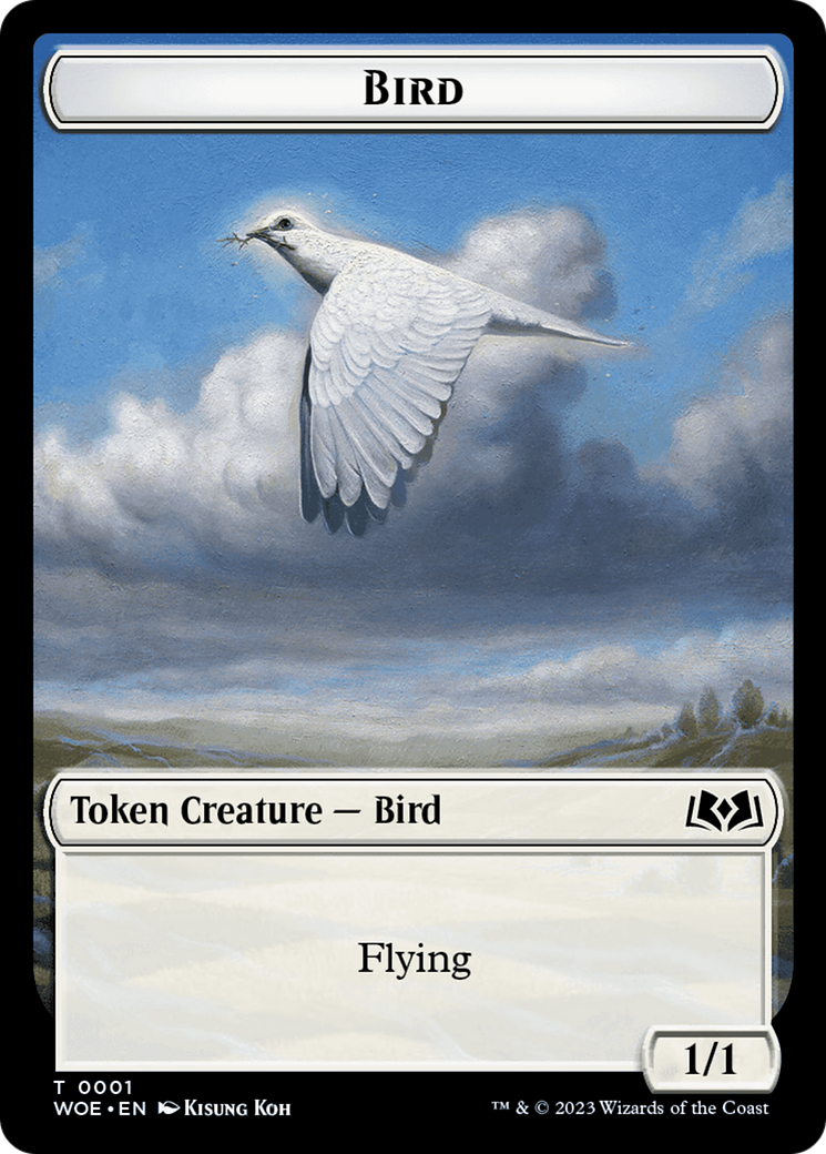 Bird // Food (0013) Double-Sided Token [Wilds of Eldraine Tokens] | Lots Moore NSW