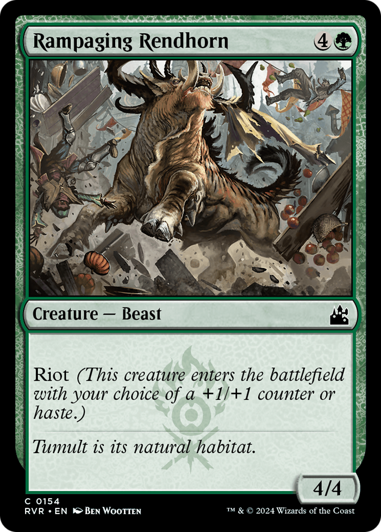 Rampaging Rendhorn [Ravnica Remastered] | Lots Moore NSW