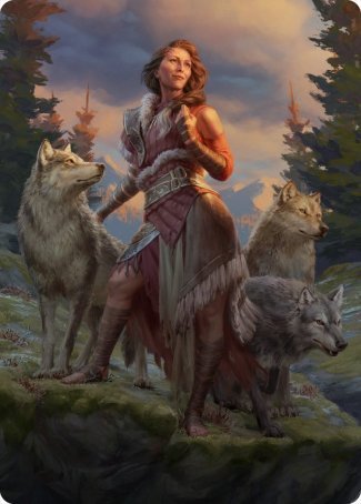 Arlinn, the Pack's Hope 1 Art Card [Innistrad: Midnight Hunt Art Series] | Lots Moore NSW