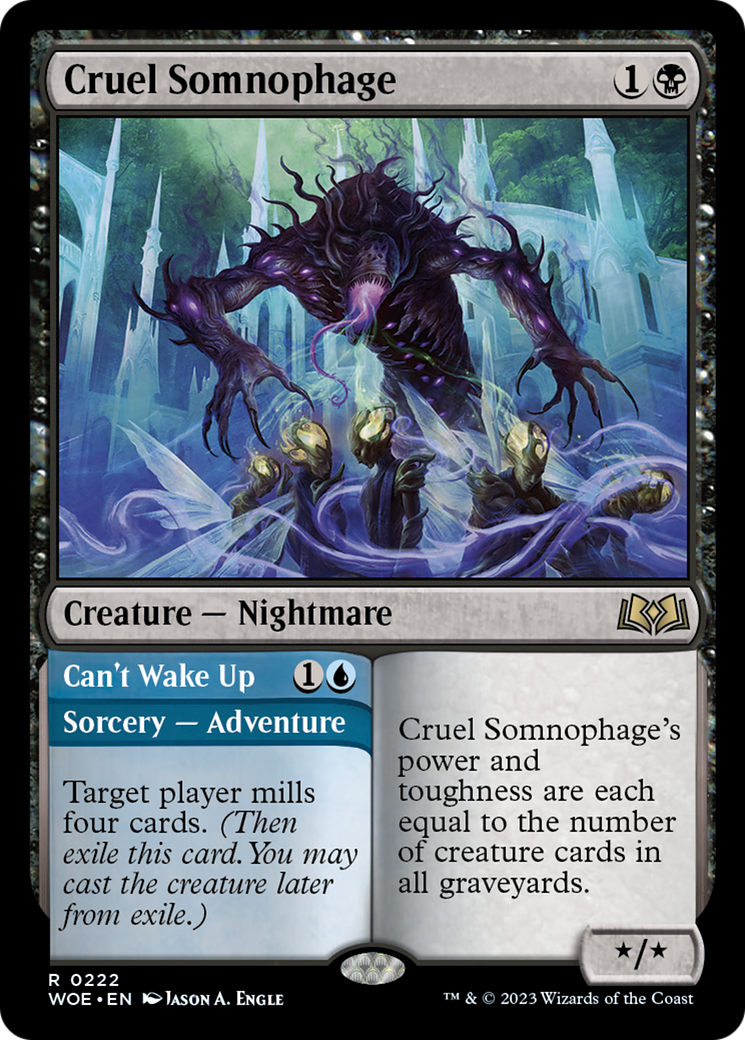 Cruel Somnophage // Can't Wake Up [Wilds of Eldraine] | Lots Moore NSW