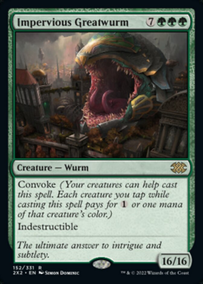 Impervious Greatwurm [Double Masters 2022] | Lots Moore NSW