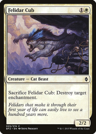 Felidar Cub [Battle for Zendikar] | Lots Moore NSW