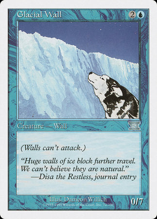 Glacial Wall [Classic Sixth Edition] | Lots Moore NSW