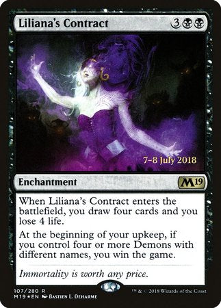 Liliana's Contract [Core Set 2019 Promos] | Lots Moore NSW