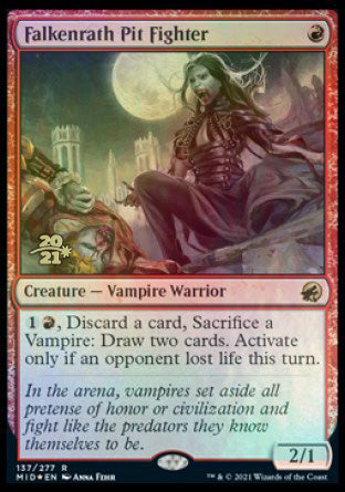 Falkenrath Pit Fighter [Innistrad: Midnight Hunt Prerelease Promos] | Lots Moore NSW