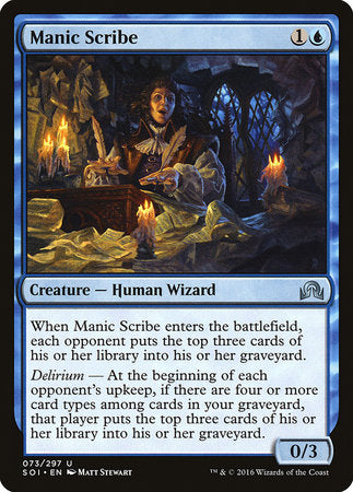 Manic Scribe [Shadows over Innistrad] | Lots Moore NSW