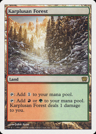 Karplusan Forest [Ninth Edition] | Lots Moore NSW