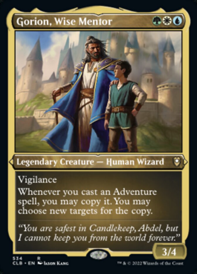 Gorion, Wise Mentor (Foil Etched) [Commander Legends: Battle for Baldur's Gate] | Lots Moore NSW