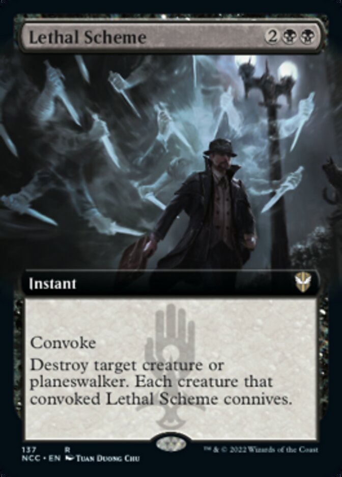 Lethal Scheme (Extended Art) [Streets of New Capenna Commander] | Lots Moore NSW