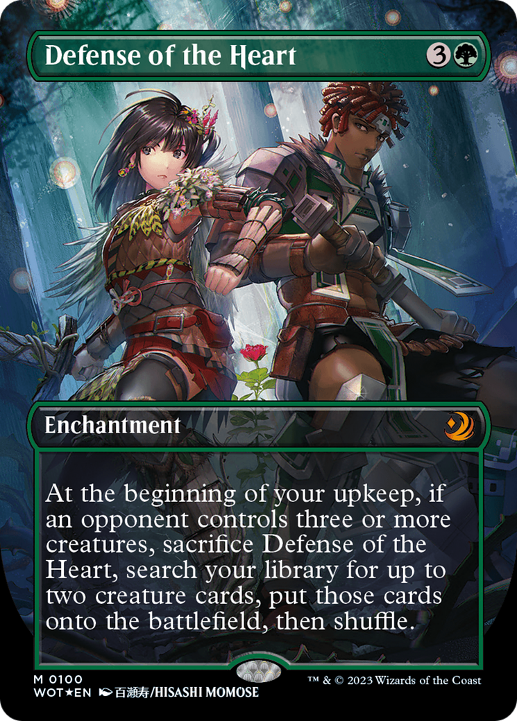 Defense of the Heart (Anime Borderless) (Confetti Foil) [Wilds of Eldraine: Enchanting Tales] | Lots Moore NSW