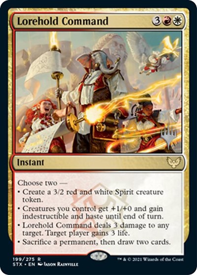 Lorehold Command (Promo Pack) [Strixhaven: School of Mages Promos] | Lots Moore NSW