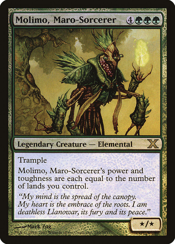 Molimo, Maro-Sorcerer (Premium Foil) [Tenth Edition] | Lots Moore NSW