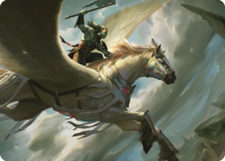 Cleaving Skyrider Art Card [Dominaria United Art Series] | Lots Moore NSW