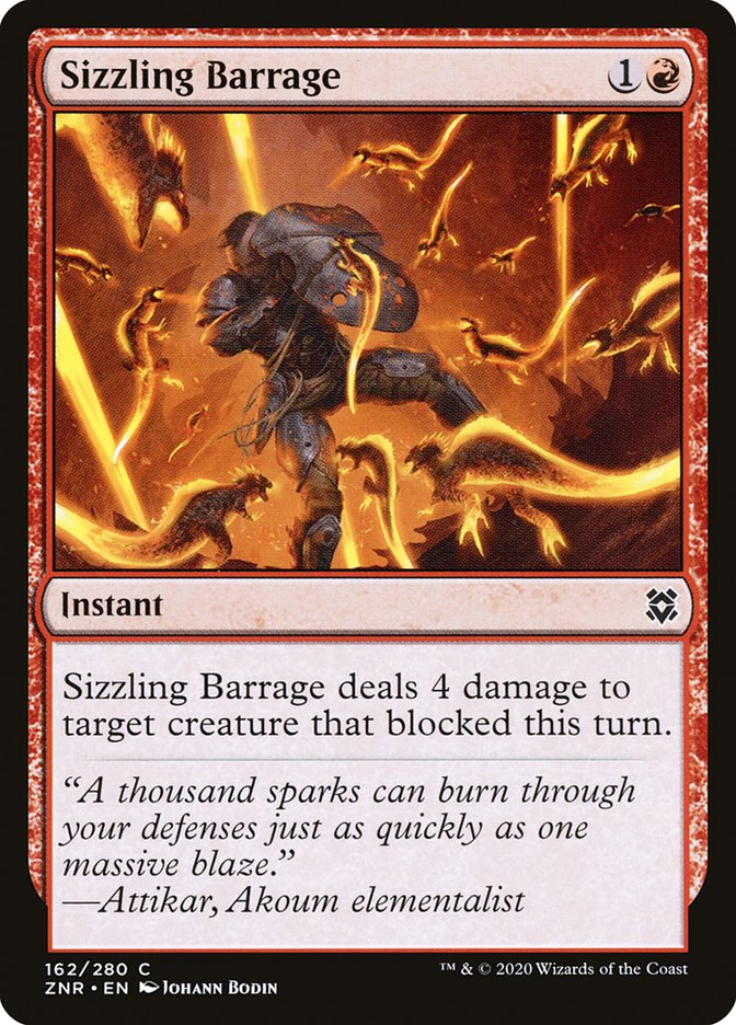 Sizzling Barrage [Zendikar Rising] | Lots Moore NSW