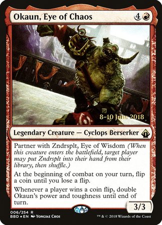 Okaun, Eye of Chaos [Battlebond Promos] | Lots Moore NSW