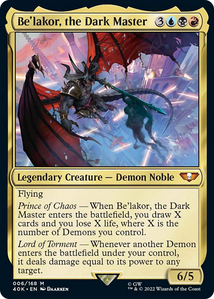 Be'lakor, the Dark Master (Surge Foil) [Universes Beyond: Warhammer 40,000] | Lots Moore NSW