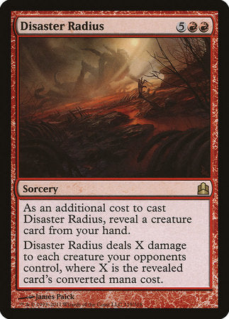 Disaster Radius [Commander 2011] | Lots Moore NSW