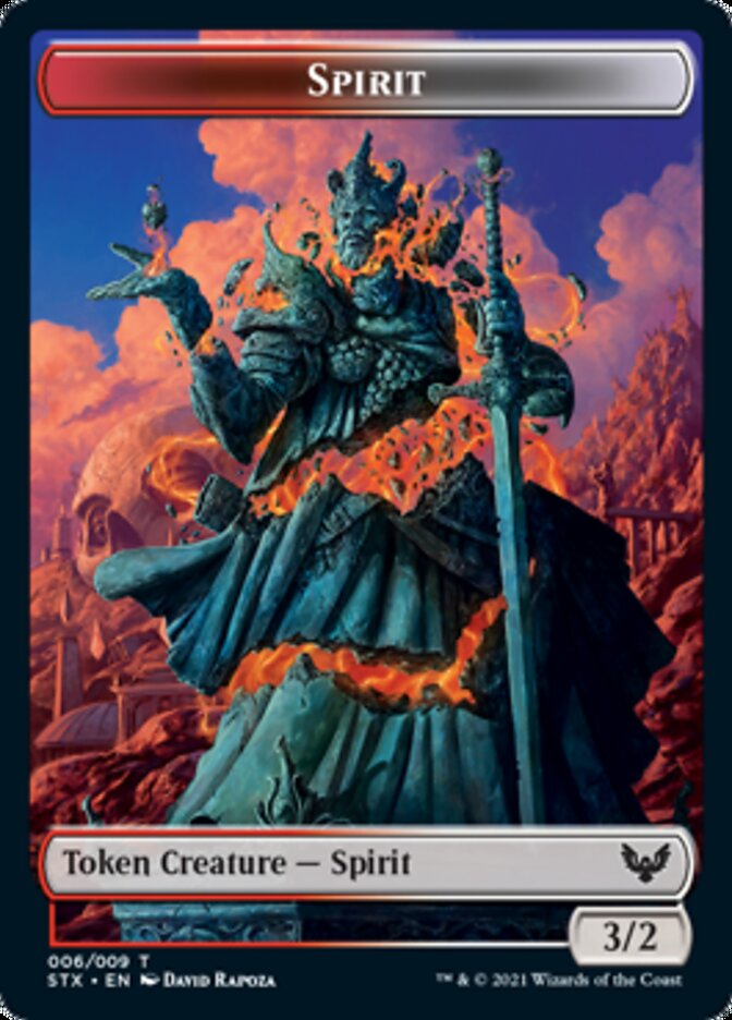 Spirit Token [Strixhaven: School of Mages Tokens] | Lots Moore NSW