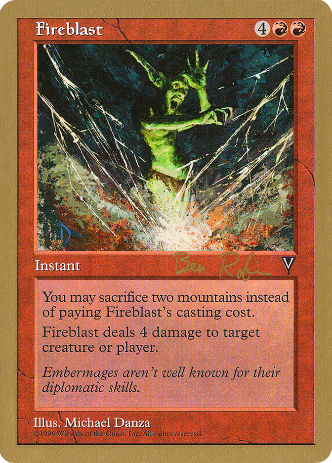 Fireblast (Ben Rubin) [World Championship Decks 1998] | Lots Moore NSW