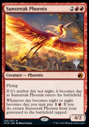 Sunstreak Phoenix (Promo Pack) [Innistrad: Midnight Hunt Promos] | Lots Moore NSW