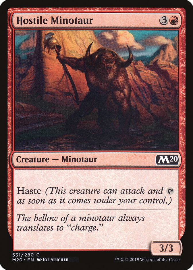 Hostile Minotaur [Core Set 2020] | Lots Moore NSW