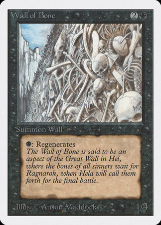 Wall of Bone [Unlimited Edition] | Lots Moore NSW