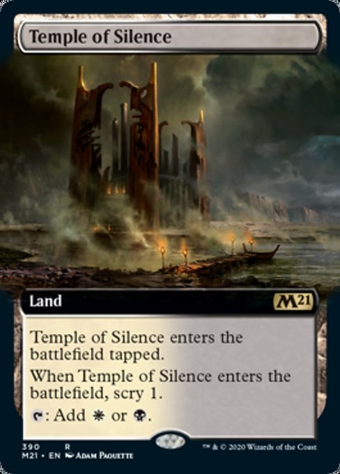 Temple of Silence (Extended Art) [Core Set 2021] | Lots Moore NSW