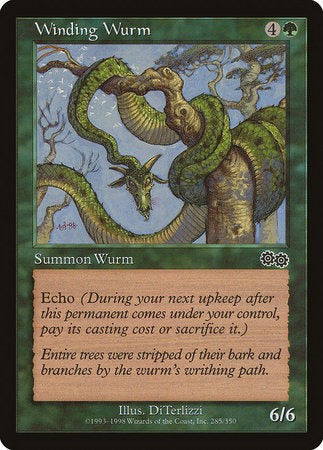 Winding Wurm [Urza's Saga] | Lots Moore NSW