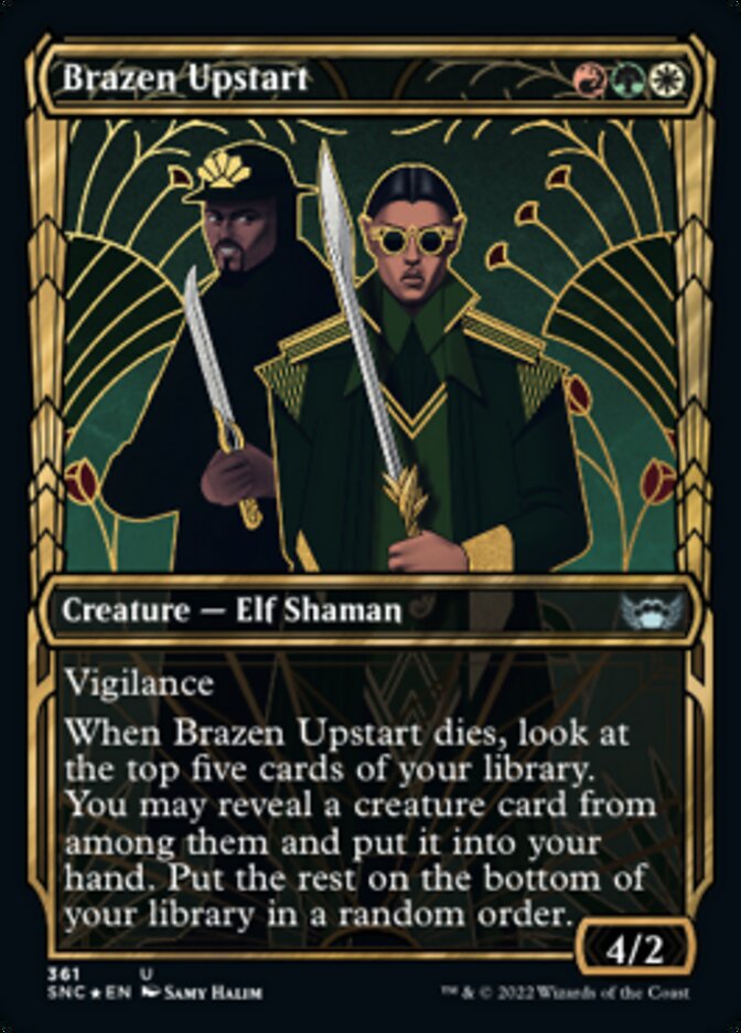 Brazen Upstart (Showcase Golden Age Gilded Foil) [Streets of New Capenna] | Lots Moore NSW