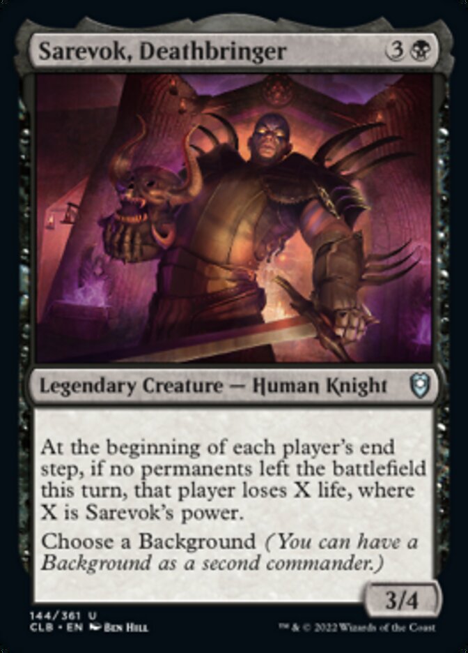 Sarevok, Deathbringer [Commander Legends: Battle for Baldur's Gate] | Lots Moore NSW