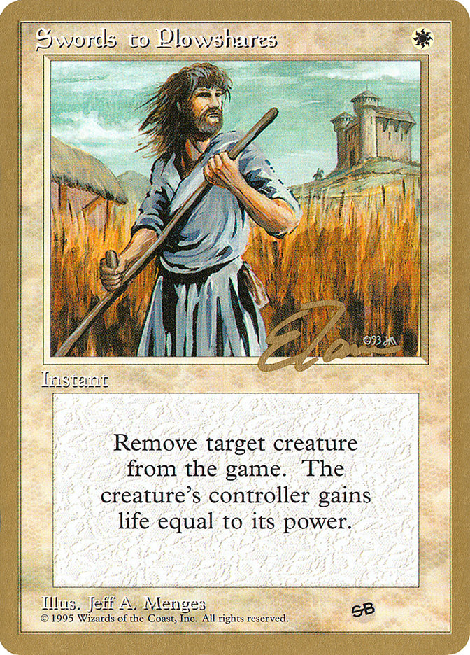 Swords to Plowshares (Eric Tam) (SB) [Pro Tour Collector Set] | Lots Moore NSW