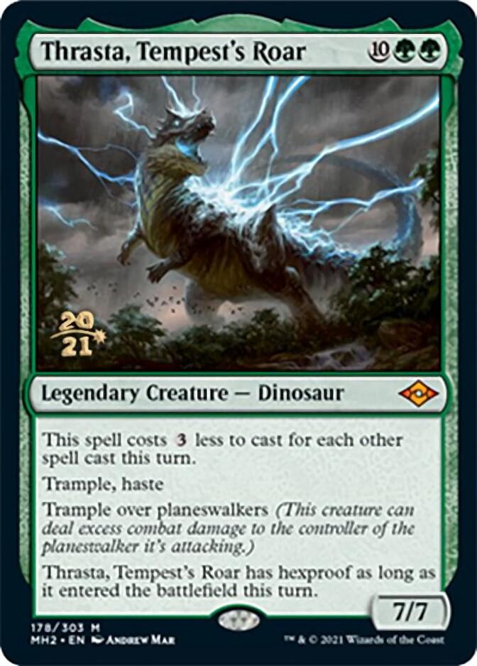 Thrasta, Tempest's Roar [Modern Horizons 2 Prerelease Promos] | Lots Moore NSW