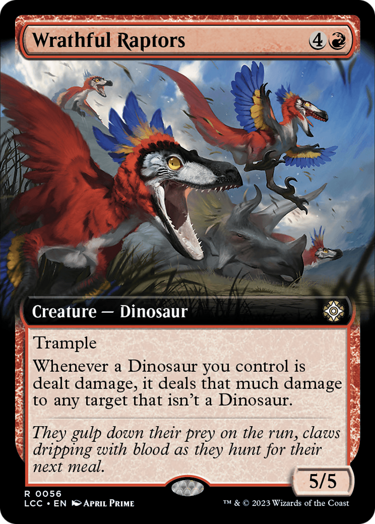 Wrathful Raptors (Extended Art) [The Lost Caverns of Ixalan Commander] | Lots Moore NSW