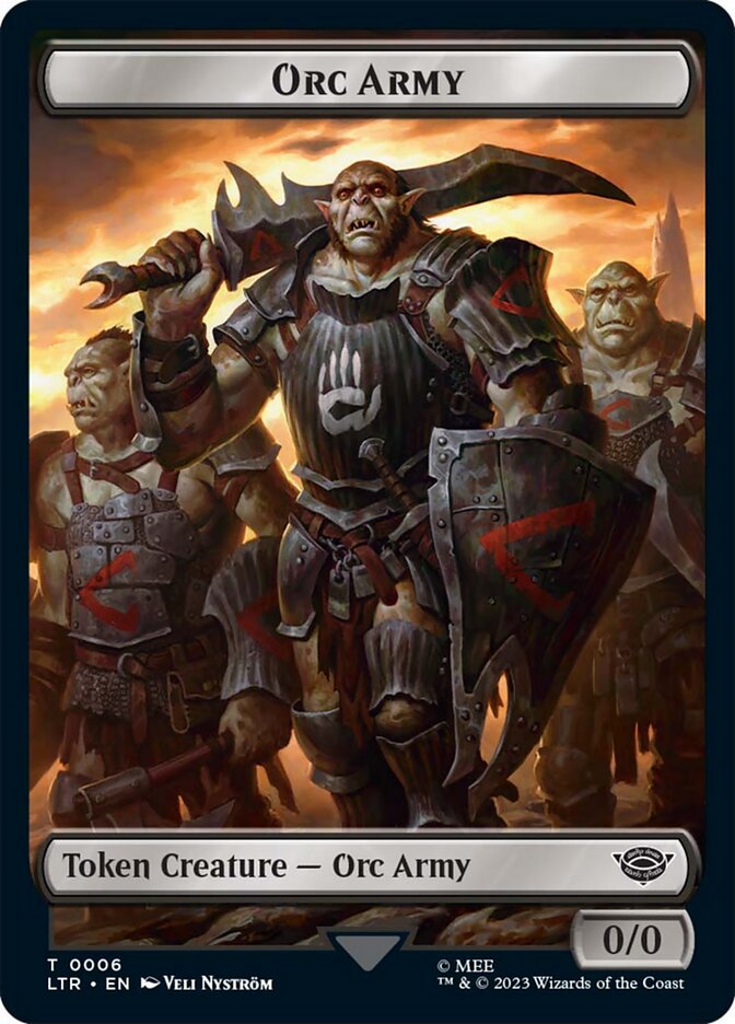 Orc Army Token (06) [The Lord of the Rings: Tales of Middle-Earth Tokens] | Lots Moore NSW