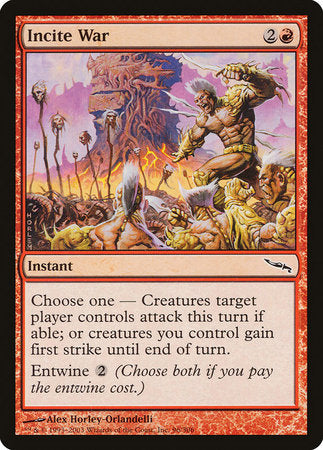 Incite War [Mirrodin] | Lots Moore NSW