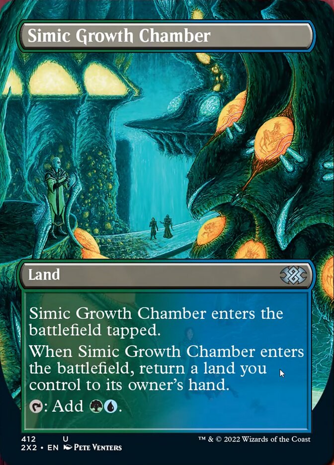 Simic Growth Chamber (Borderless Alternate Art) [Double Masters 2022] | Lots Moore NSW