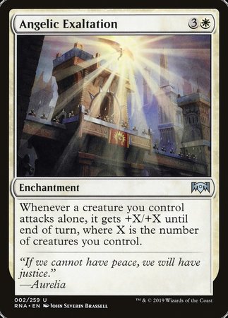 Angelic Exaltation [Ravnica Allegiance] | Lots Moore NSW