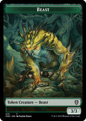 Poison Counter // Beast Double-Sided Token [Phyrexia: All Will Be One Commander Tokens] | Lots Moore NSW